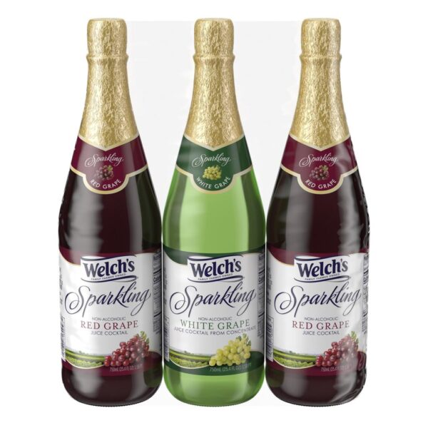 Welch's Sparkling Grape Cocktail Non Alcoholic 3 Units / 750 mL / 25.36 oz