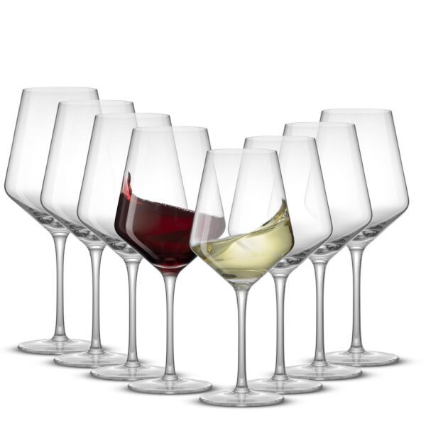 JoyJolt Crystal Wine Glasses Set