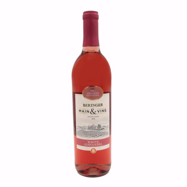Beringer Zinfandel Medium bodied Sweet Tasting Rose Wine 750 mL / 25.4 oz